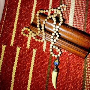 Handmade beaded necklace 23 inches long